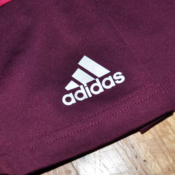 ADIDAS Red/Pink Tennis Mini Skirt Skort [B5] - Picture 6 of 8
